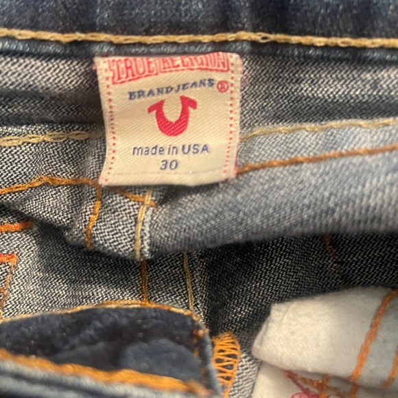True Religion World Tour Billy Y2k low rise denim jean size 30 coachella Y2K - Picture 7 of 8